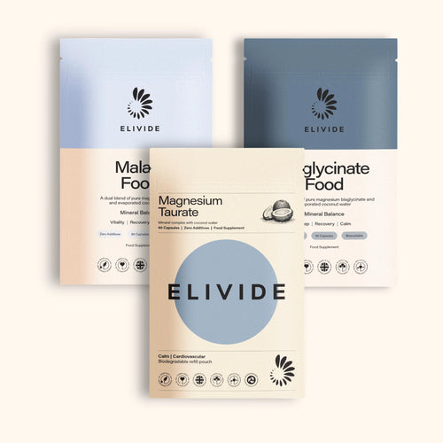 ELIVIDE Magnesium refill pouches, complete magnesium setup