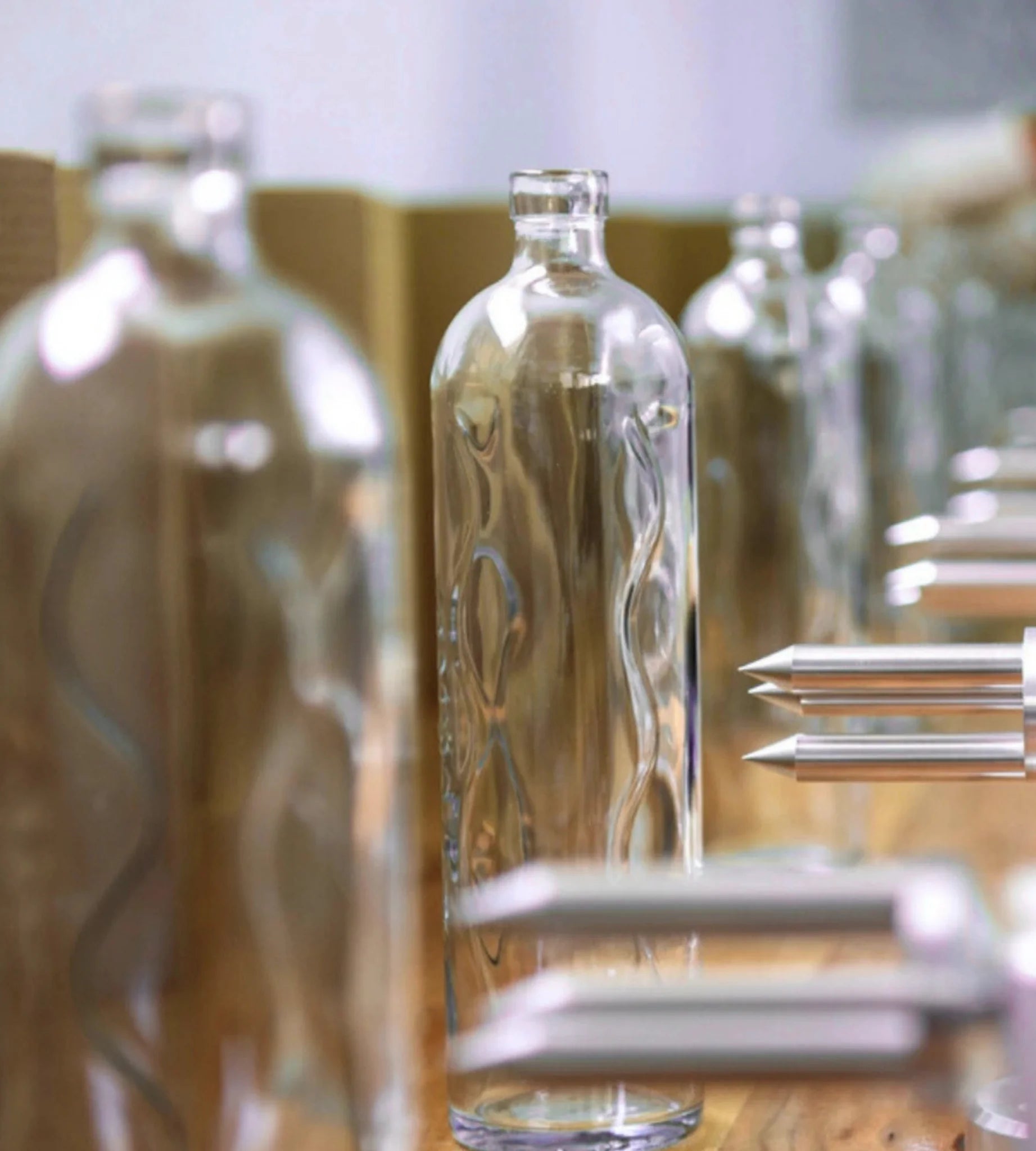 Structured Glass Bottle
