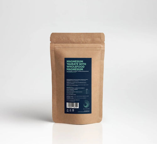 Biodegradable Refill Pouch – Magnesium Taurate and Organic Sea Lettuce-Based Magnesium – Cardiovascular, Longevity and Relaxation Support – Sustainable Supplement Option