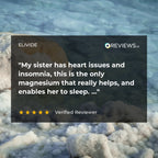 Magnesium taurate supplement customer review for sleep and heart support ELIVIDE