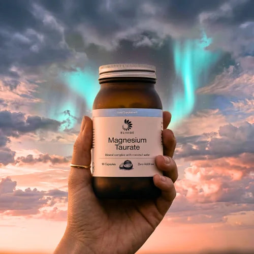 Magnesium taurate for heart health and calm ELIVIDE bioavailable magnesium supplement
