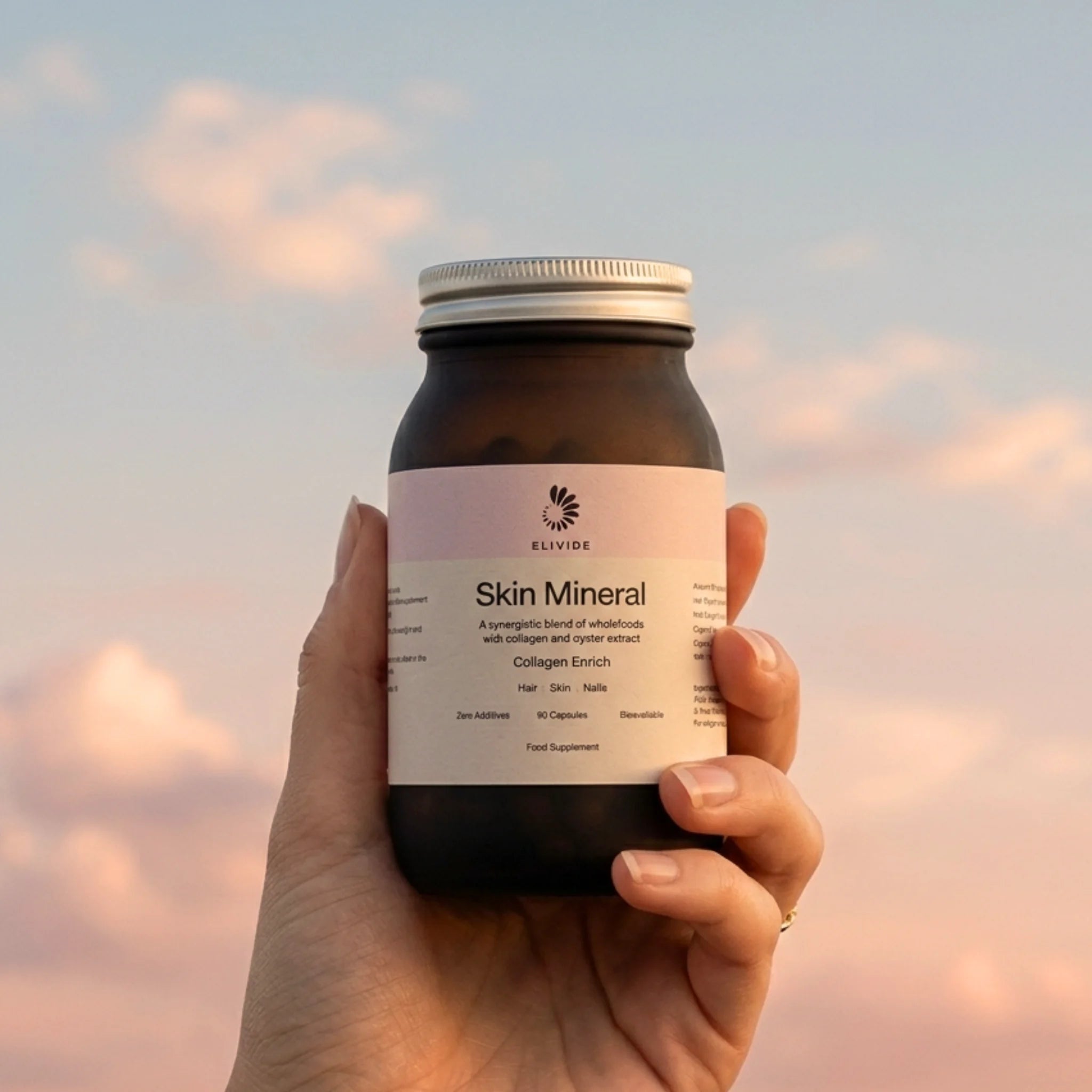 ELIVIDE Skin Mineral wholefood supplement for hair skin nails and thyroid support