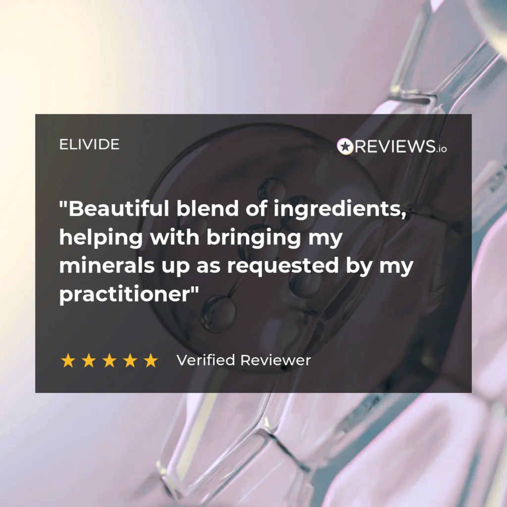customer review for ELIVIDE Skin Mineral supplement supporting mineral balance
