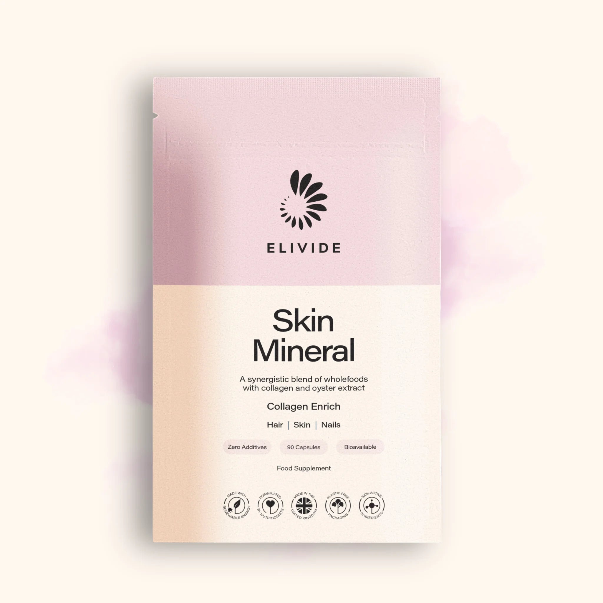 ELIVIDE Skin Mineral biodegradable refill pouch hair skin nails supplement